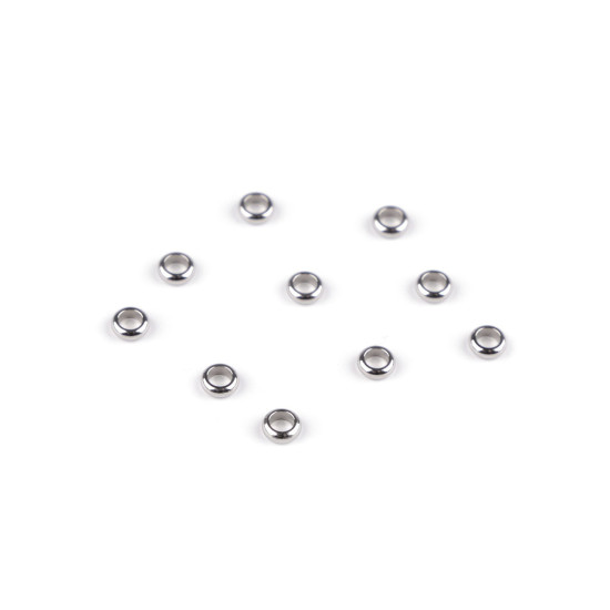 Inel / piesa decorativa din otel inoxidabil ø4; 6 mm - Platinum (10 Bucăți) Inel / piesa decorativa din otel inoxidabil ø4; 6 mm - Platinum (10 Bucăți)