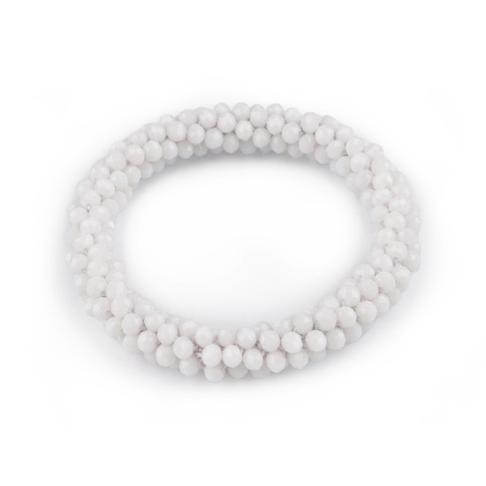 Bratara / elastic de par din margele - Bleumarin (1 Bucată) Bratara / elastic de par din margele - Bleumarin (1 Bucată)