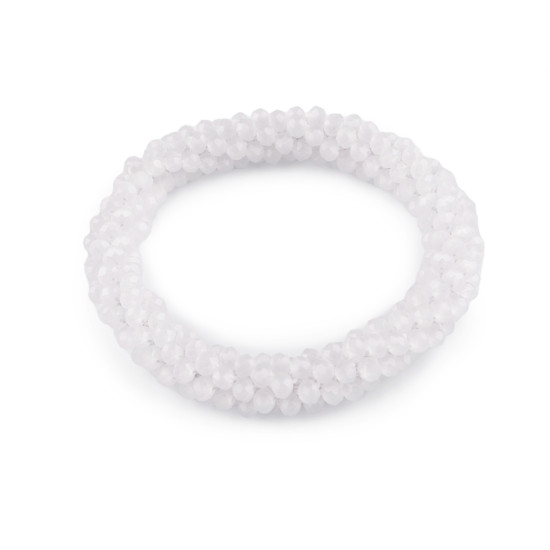 Bratara / elastic de par din margele - Bleumarin (1 Bucată) Bratara / elastic de par din margele - Bleumarin (1 Bucată)