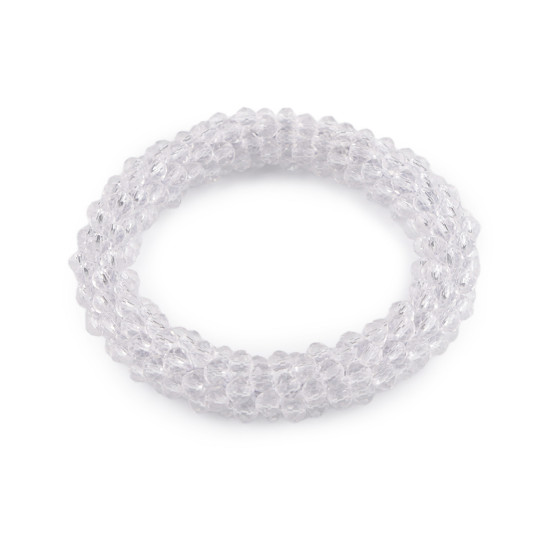 Bratara / elastic de par din margele - Bleumarin (1 Bucată) Bratara / elastic de par din margele - Bleumarin (1 Bucată)