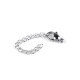 Carabină cu lanț prelungitor din oțel inoxidabil 7x12 mm - Platinum (50 Bucăți) Carabină cu lanț prelungitor din oțel inoxidabil 7x12 mm - Platinum (50 Bucăți)