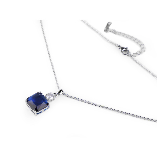 Colier din oțel inoxidabil cu strasuri - Emerald (1 Bucată) Colier din oțel inoxidabil cu strasuri - Emerald (1 Bucată)