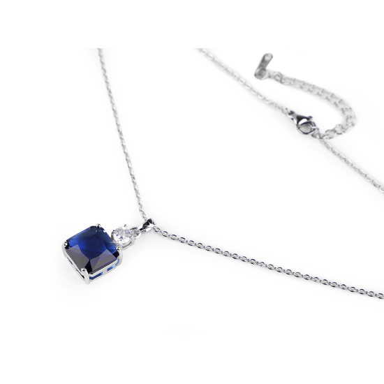 Colier din oțel inoxidabil cu strasuri - Emerald (1 Bucată) Colier din oțel inoxidabil cu strasuri - Emerald (1 Bucată)