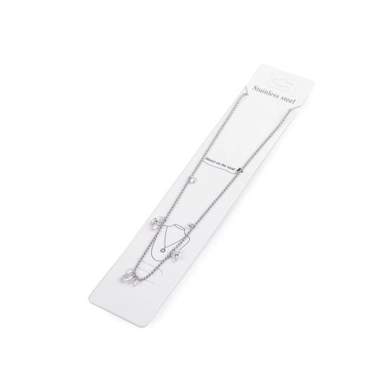Colier din oțel inoxidabil cu strasuri - Cristal (1 Bucată) Colier din oțel inoxidabil cu strasuri - Cristal (1 Bucată)