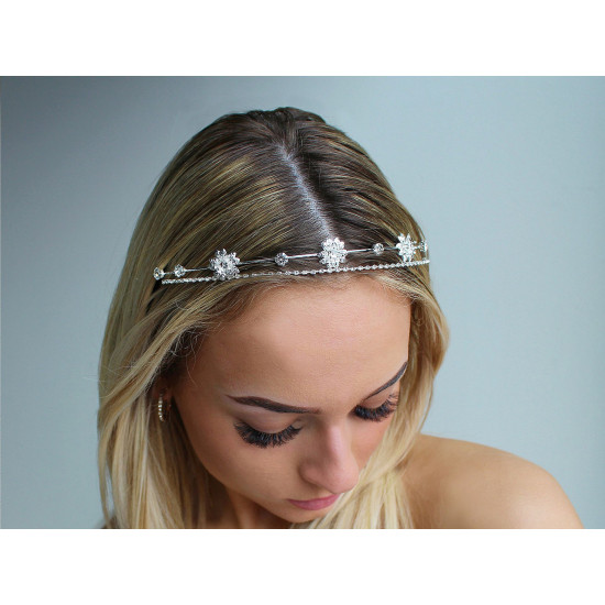 Diademă cu strasuri - Antracit (3 Bucăți) Diademă cu strasuri - Antracit (3 Bucăți)
