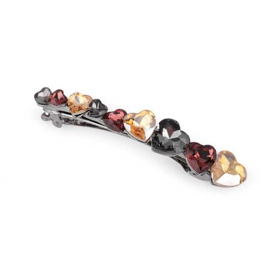 Clamă de păr inimă - Black diamond (1 Bucată) Clamă de păr inimă - Black diamond (1 Bucată)