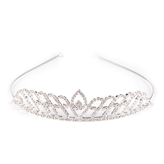 Diademă cu strasuri - Cristal (2 Bucăți) Diademă cu strasuri - Cristal (2 Bucăți)