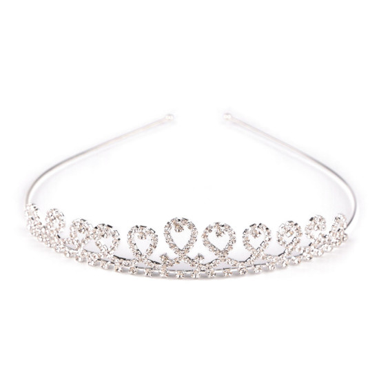 Diademă cu strasuri - Cristal (2 Bucăți) Diademă cu strasuri - Cristal (2 Bucăți)