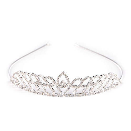 Diademă cu strasuri - Cristal (2 Bucăți) Diademă cu strasuri - Cristal (2 Bucăți)