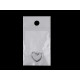 Pandantiv inima din inox pentru realizarea bijuteriilor 18x16 mm - Platinum (1 Bucată) Pandantiv inima din inox pentru realizarea bijuteriilor 18x16 mm - Platinum (1 Bucată)