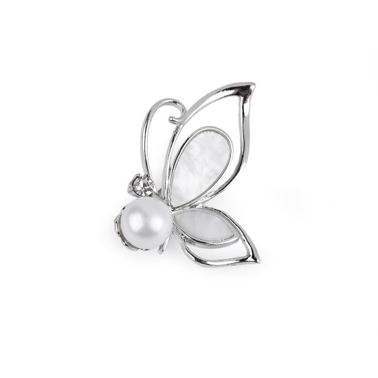 Brosa fluture cu perla - Auriu (2 Bucăți) Brosa fluture cu perla - Auriu (2 Bucăți)