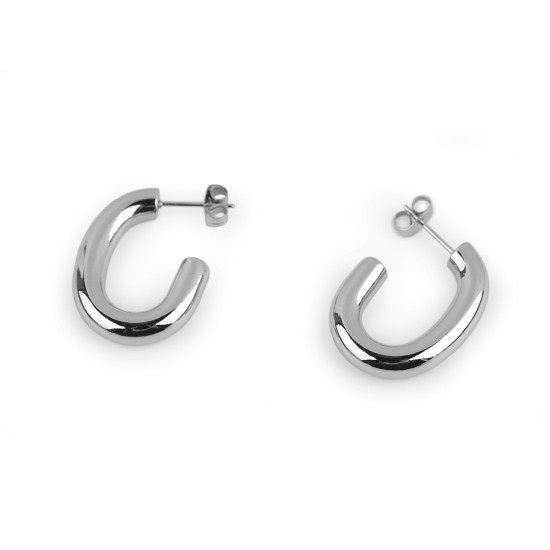 Cercei din oțel inoxidabil - Argintiu (2 Perechi) Cercei din oțel inoxidabil - Argintiu (2 Perechi)