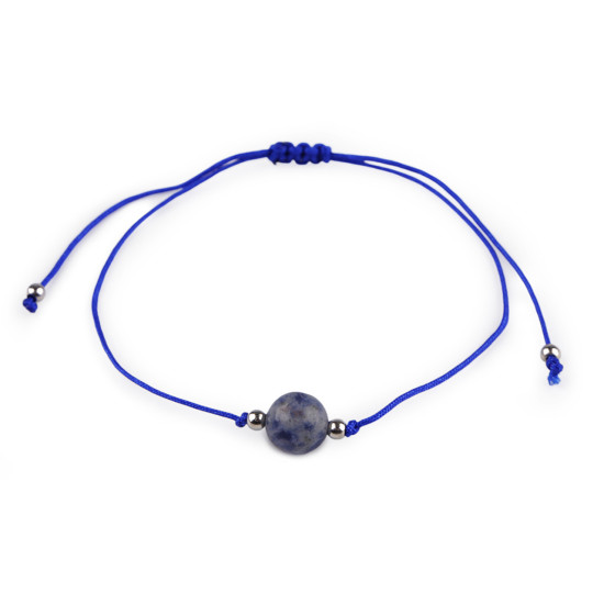 Brățară shamballa cu mărgele minerale - Ochi de tigru (3 Bucăți)