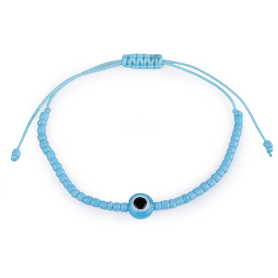 Brățară shamballa ochiul lui allah - Alb (3 Bucăți) Brățară shamballa ochiul lui allah - Alb (3 Bucăți)