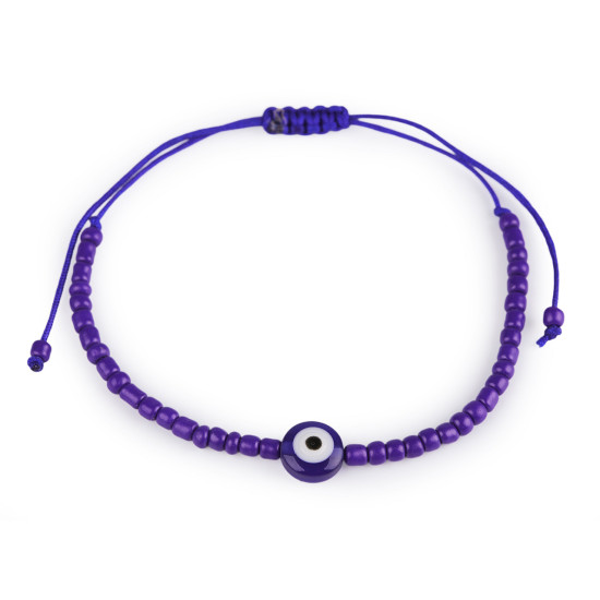 Brățară shamballa ochiul lui allah - Alb (3 Bucăți) Brățară shamballa ochiul lui allah - Alb (3 Bucăți)