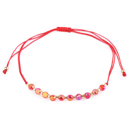 Brățară shamballa cu strasuri și efect ab - Albastru deschis (1 Bucată) Brățară shamballa cu strasuri și efect ab - Albastru deschis (1 Bucată)
