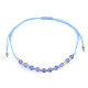 Brățară shamballa cu strasuri și efect ab - Albastru deschis (1 Bucată) Brățară shamballa cu strasuri și efect ab - Albastru deschis (1 Bucată)