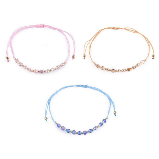 Brățară shamballa cu strasuri și efect ab - Albastru deschis (1 Bucată) Brățară shamballa cu strasuri și efect ab - Albastru deschis (1 Bucată)