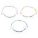 Brățară shamballa cu strasuri și efect ab - Albastru deschis (1 Bucată) Brățară shamballa cu strasuri și efect ab - Albastru deschis (1 Bucată)