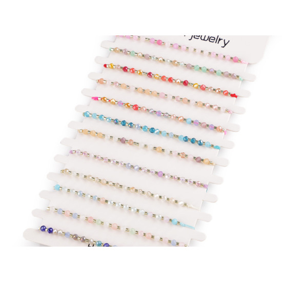 Brățară shamballa cu mărgele fațetate și efect ab - Albastru delta (1 Bucată) Brățară shamballa cu mărgele fațetate și efect ab - Albastru delta (1 Bucată)