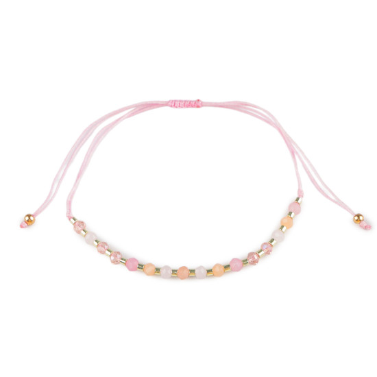 Brățară shamballa cu mărgele fațetate și efect ab - Albastru delta (1 Bucată) Brățară shamballa cu mărgele fațetate și efect ab - Albastru delta (1 Bucată)