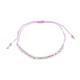 Brățară shamballa cu mărgele fațetate și efect ab - Albastru delta (1 Bucată) Brățară shamballa cu mărgele fațetate și efect ab - Albastru delta (1 Bucată)