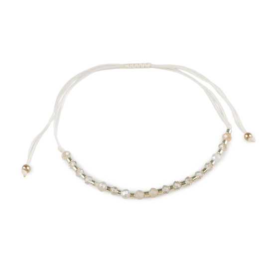 Brățară shamballa cu mărgele fațetate și efect ab - Albastru delta (1 Bucată) Brățară shamballa cu mărgele fațetate și efect ab - Albastru delta (1 Bucată)