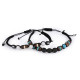 Brățară shamballa unisex - Crem foarte deschis (1 Bucată) Brățară shamballa unisex - Crem foarte deschis (1 Bucată)