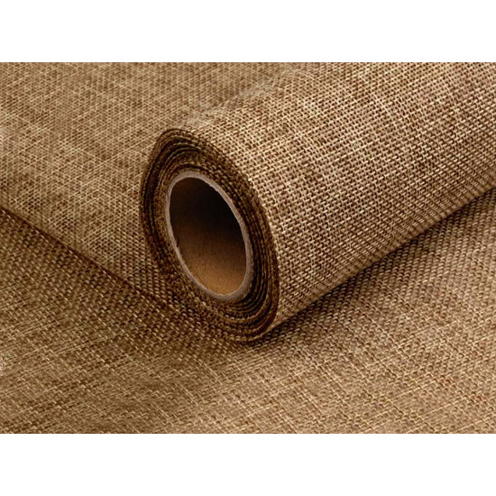 Imitație iută, lățime 47-48 cm - Maro bronz (5 Metri) Imitație iută, lățime 47-48 cm - Maro bronz (5 Metri)