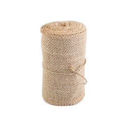 Panglică din iută, lățime 13 cm - Ecru natural (1 Metru)
