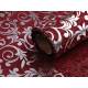 Imitație iută, imprimeu floral, lățime 24 cm - Bordo deschis (1 Metru) Imitație iută, imprimeu floral, lățime 24 cm - Bordo deschis (1 Metru)