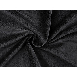Pluș neted /  minky - Negru (1 Metru)