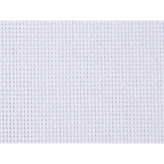Etamină pentru brodat apretată 140 cm, 80 ochiuri - Alb (10 Metri)