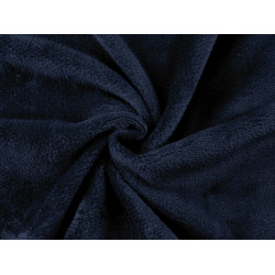 Material polar wellsoft / fleece - Albastru închis (1 Metru)