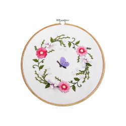 Set pentru brodat cu model imprimat - Bej (1 Set)