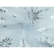 Organza cu fulgi de zăpadă - Transparent (10 Metri)