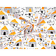 Material bumbac imprimat, motive pentru copii - Bej deschis (10 Metri) Material bumbac imprimat, motive pentru copii - Bej deschis (10 Metri)