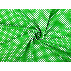 Material bumbac cu buline - Verde crud (1 Metru)