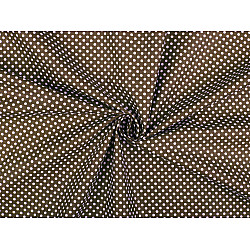 Material bumbac cu buline - Maro (1 Metru)