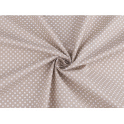Material bumbac cu buline - Bej (1 Metru)