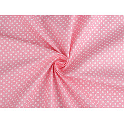 Material bumbac cu buline - Roz deschis (1 Metru)
