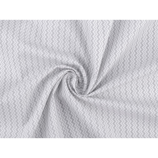Material bumbac model chevron - Negru (1 Metru)
