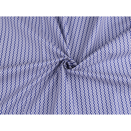 Material bumbac model chevron - Negru (1 Metru)