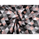 Material bumbac imprimat, motive geometrice - Albastru azur (10 Metri) Material bumbac imprimat, motive geometrice - Albastru azur (10 Metri)