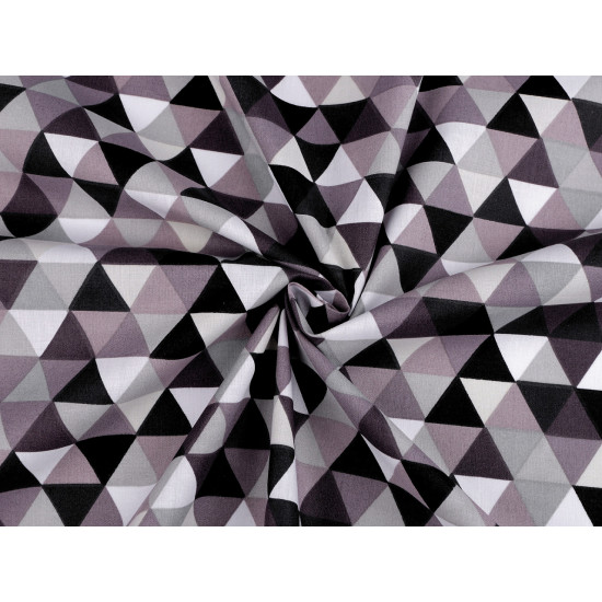 Material bumbac imprimat, motive geometrice - Albastru azur (10 Metri) Material bumbac imprimat, motive geometrice - Albastru azur (10 Metri)