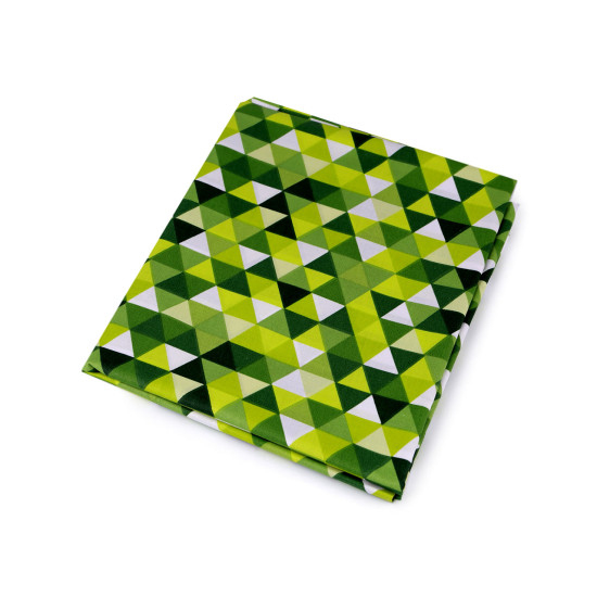 Material bumbac imprimat, motive geometrice - Albastru azur (10 Metri) Material bumbac imprimat, motive geometrice - Albastru azur (10 Metri)