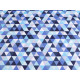 Material bumbac imprimat, motive geometrice - Albastru azur (10 Metri) Material bumbac imprimat, motive geometrice - Albastru azur (10 Metri)