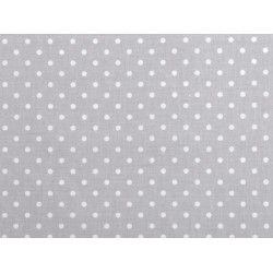 Material bumbac, imprimeu buline - Gri deschis (1 Metru)