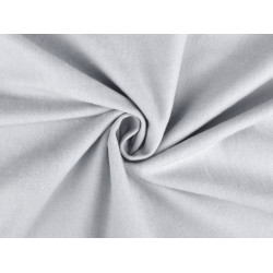 Bumbac flanelat uni - Gri deschis (1 Metru)