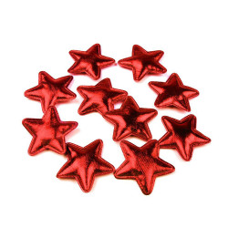 Steluțe decorative crăciun, ø30 mm - Roșu (100 Bucăți)